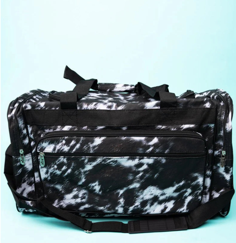 Black cow hide Duffle bag