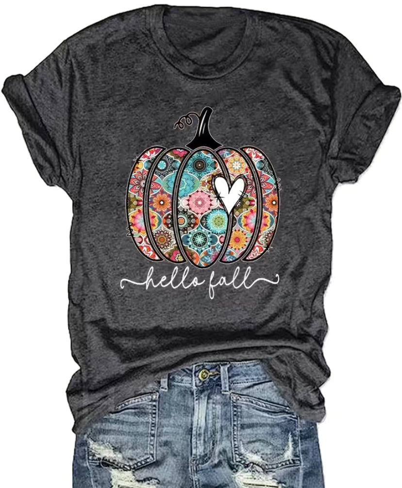 Fall pumpkin t shirt