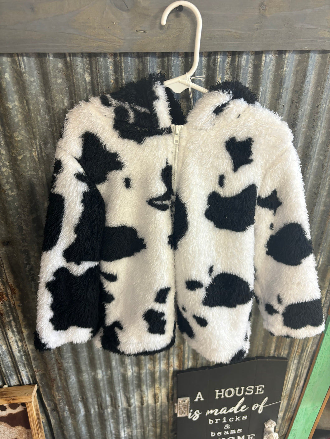 Cow jacket w/ hood