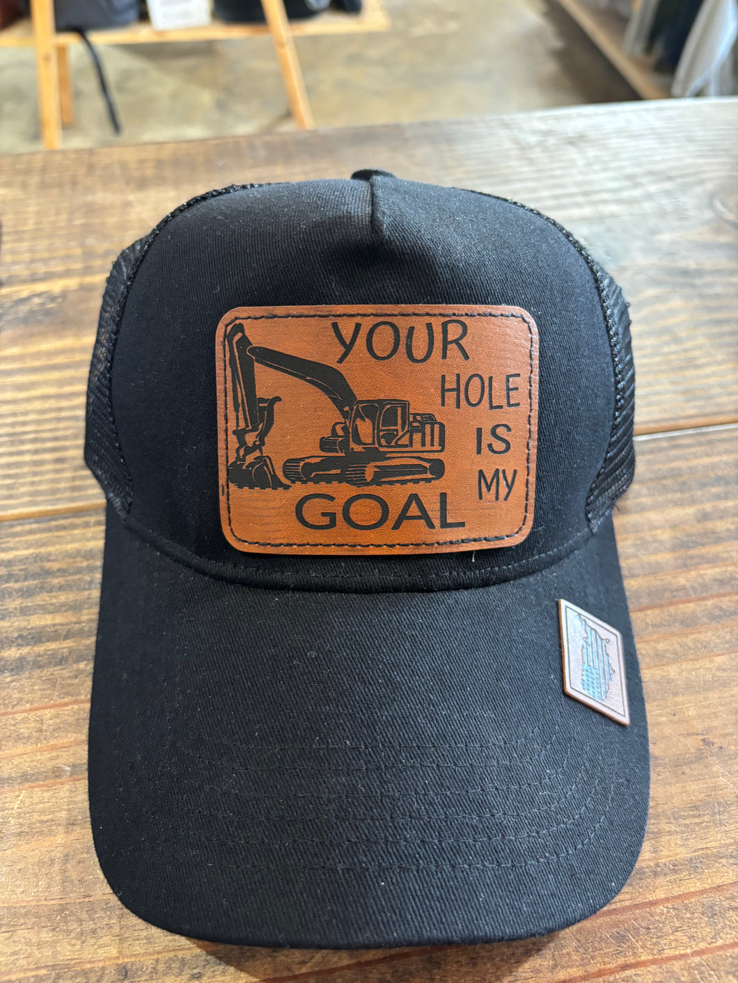 Your hole is my goal (guy hat)