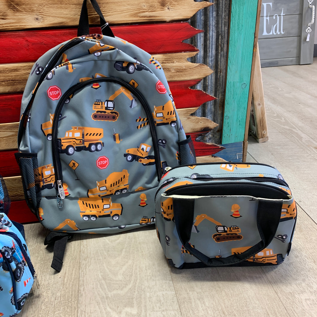 Construction equipment and lunch box set  backpack