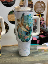 Load image into Gallery viewer, Turtle and bubbles 40oz cup
