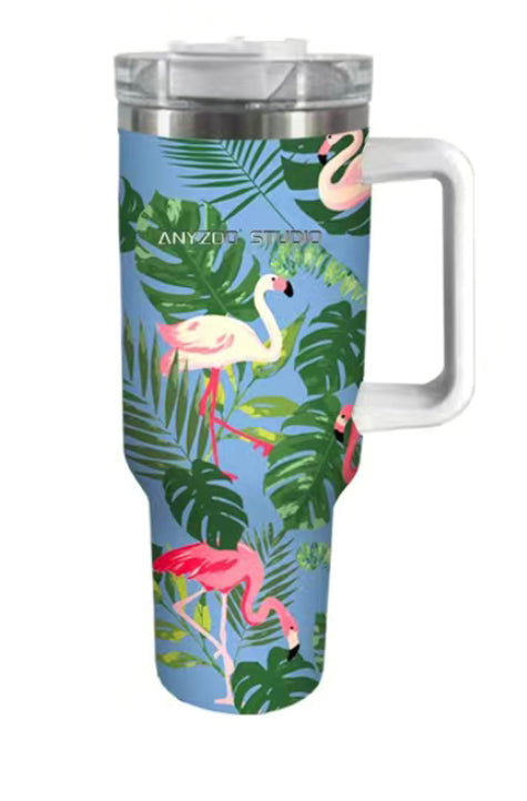 Flamingo 40oz cup