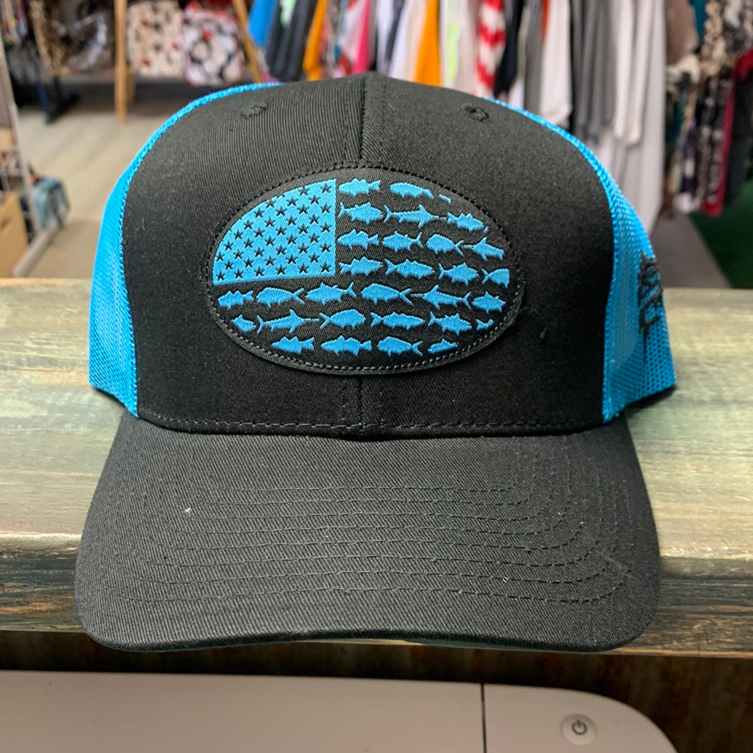 Blue Fish flag hat
