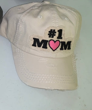 #1 mom baseball hat