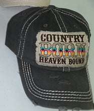 Load image into Gallery viewer, Country Born Heaven bound baseball hat
