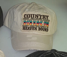 Country Born Heaven bound baseball hat