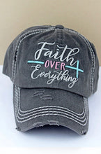 Load image into Gallery viewer, Faith over Everything baseball hat
