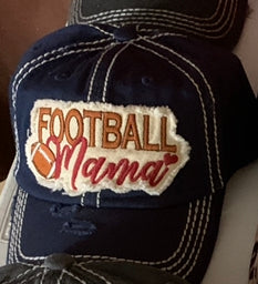 FOOTBALL MOM baseball hat