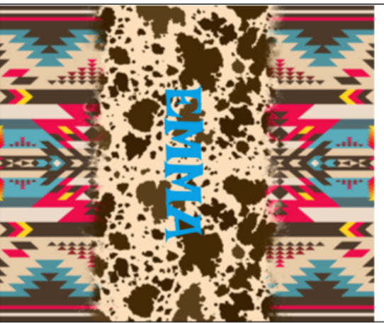 Aztec design (and can add name like on here) tumbler