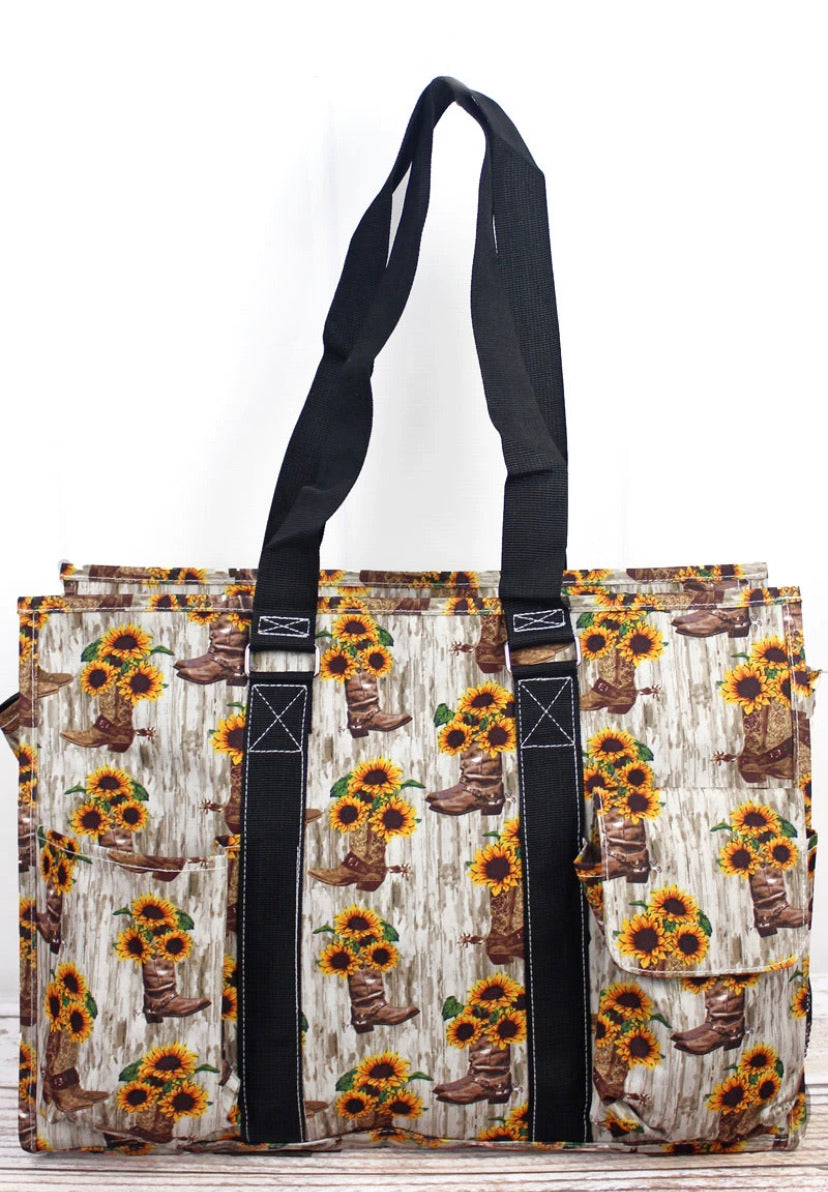 Cowboy boots and sunflowers (medium) (medium) bag