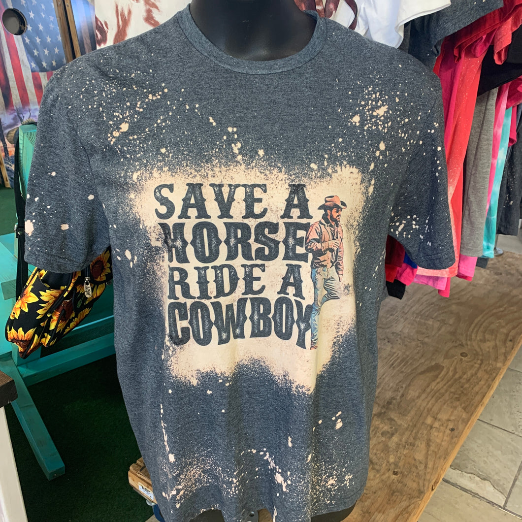 RIP save a horse ride a cowboy bleach t-shirt