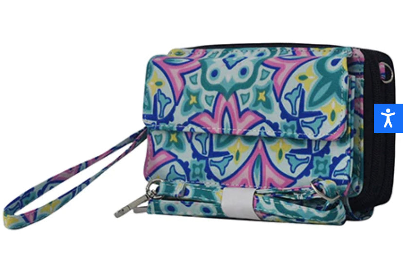 Colorful wallet/clutch/crossbody