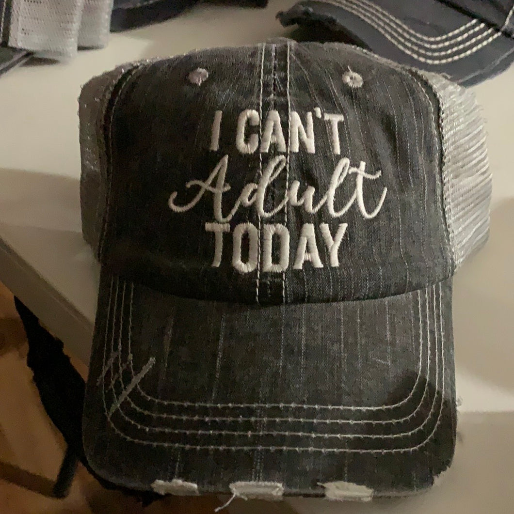 I can’t adult today baseball hat