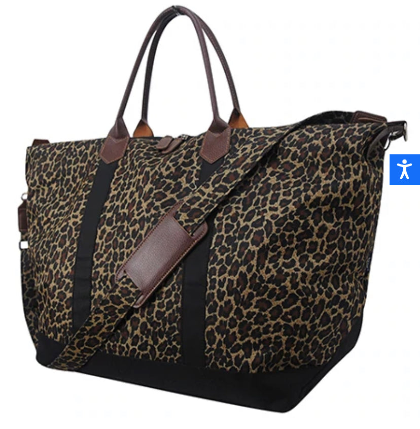 Leopard  print weekender  Bag