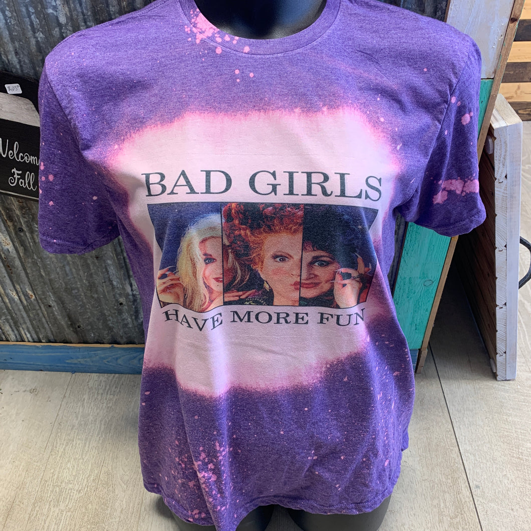 Bad girls have more fun (hocus pocus)bleach t-shirt