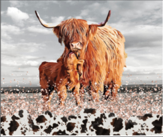 Highlander cow tumbler