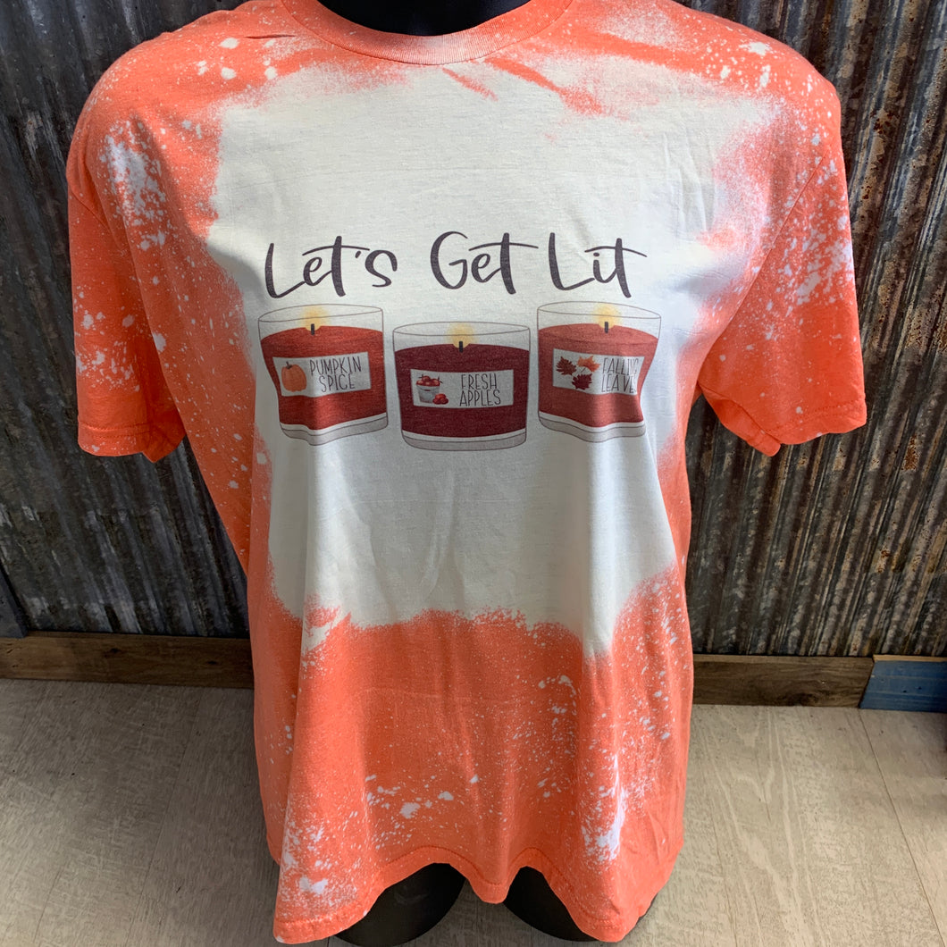 Let’s get lit bleach t-shirt