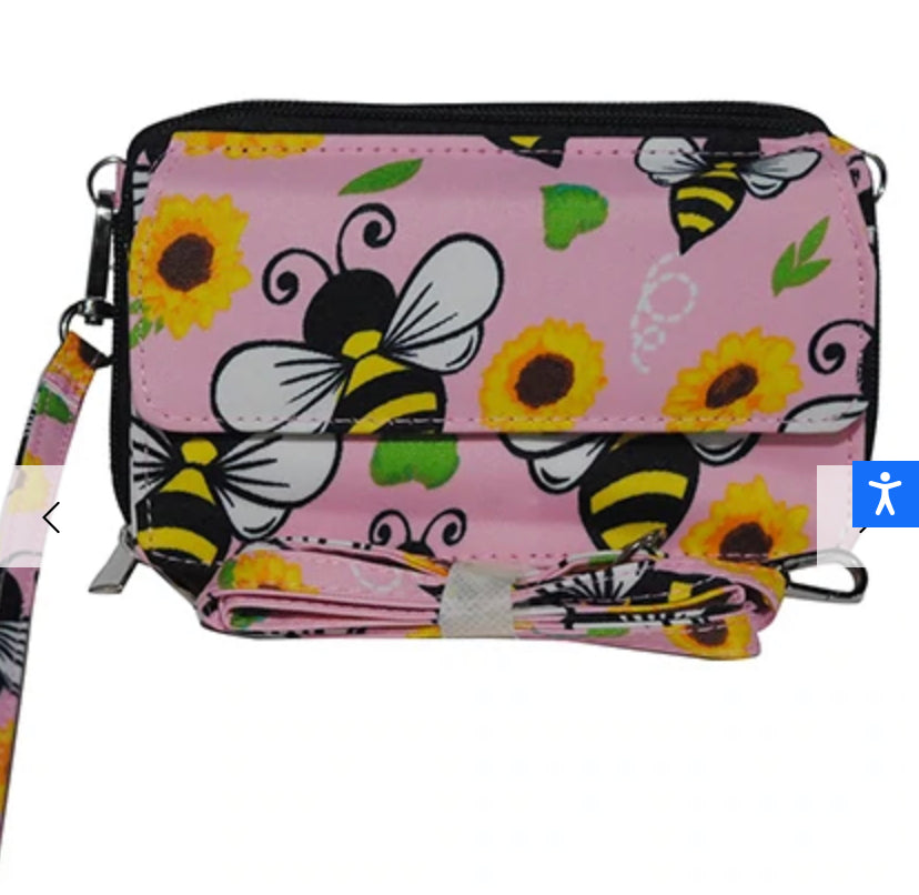 Bee wallet/clutch/crossbody