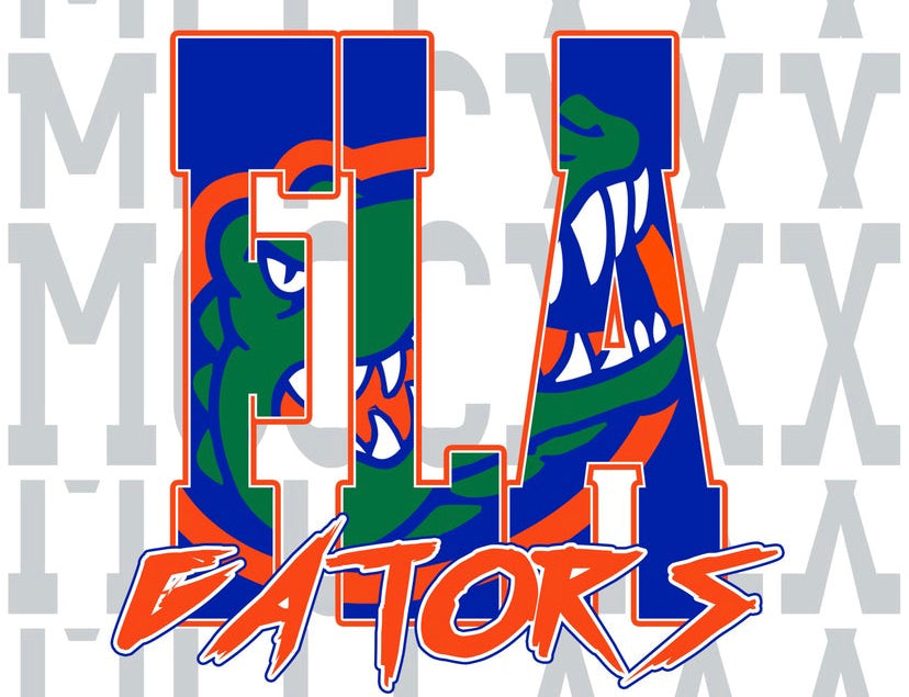 Gators  design to go on a bleach t-shirt