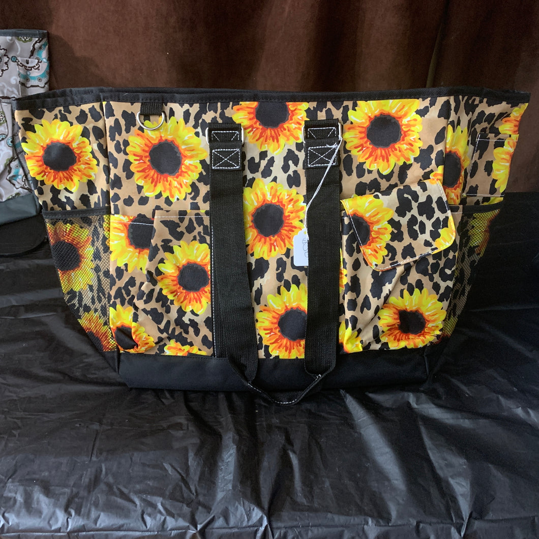 Sunflower and leopard big bag
