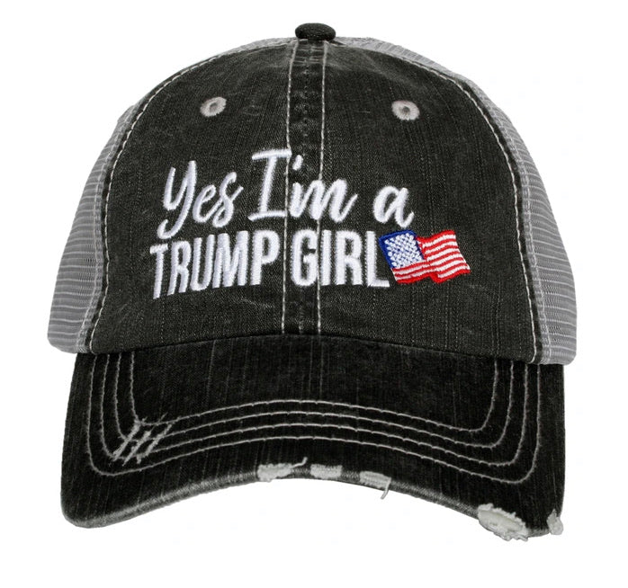 yes, I'm a Trump girl baseball hat