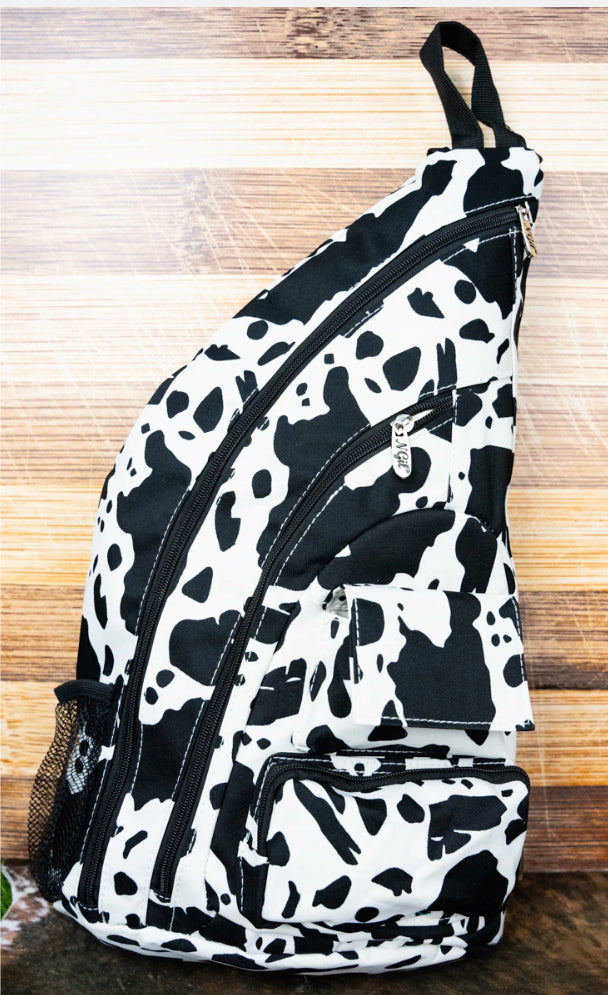 Cow hid (black) sling  Backpack