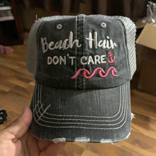 Load image into Gallery viewer, BEACH HAIR DON&#39;T CARE baseball hat

