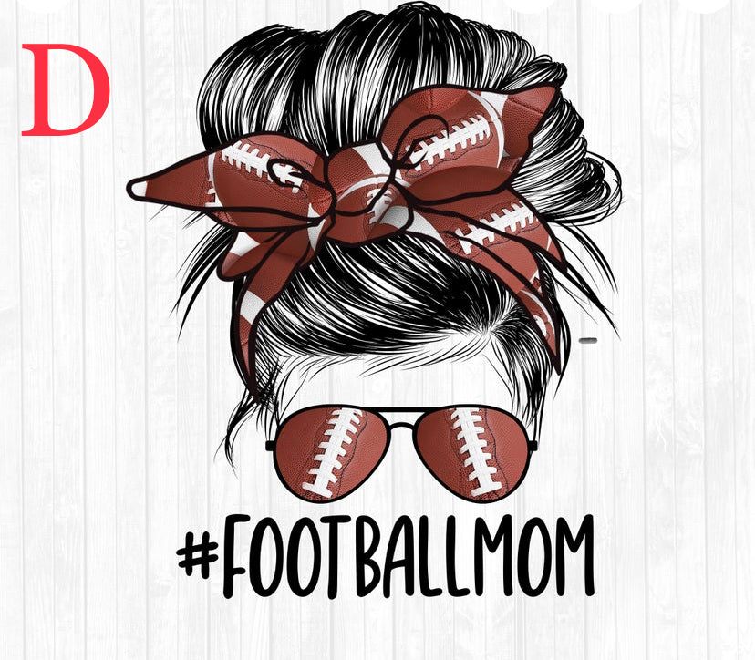 Football mom bleach t-shirt