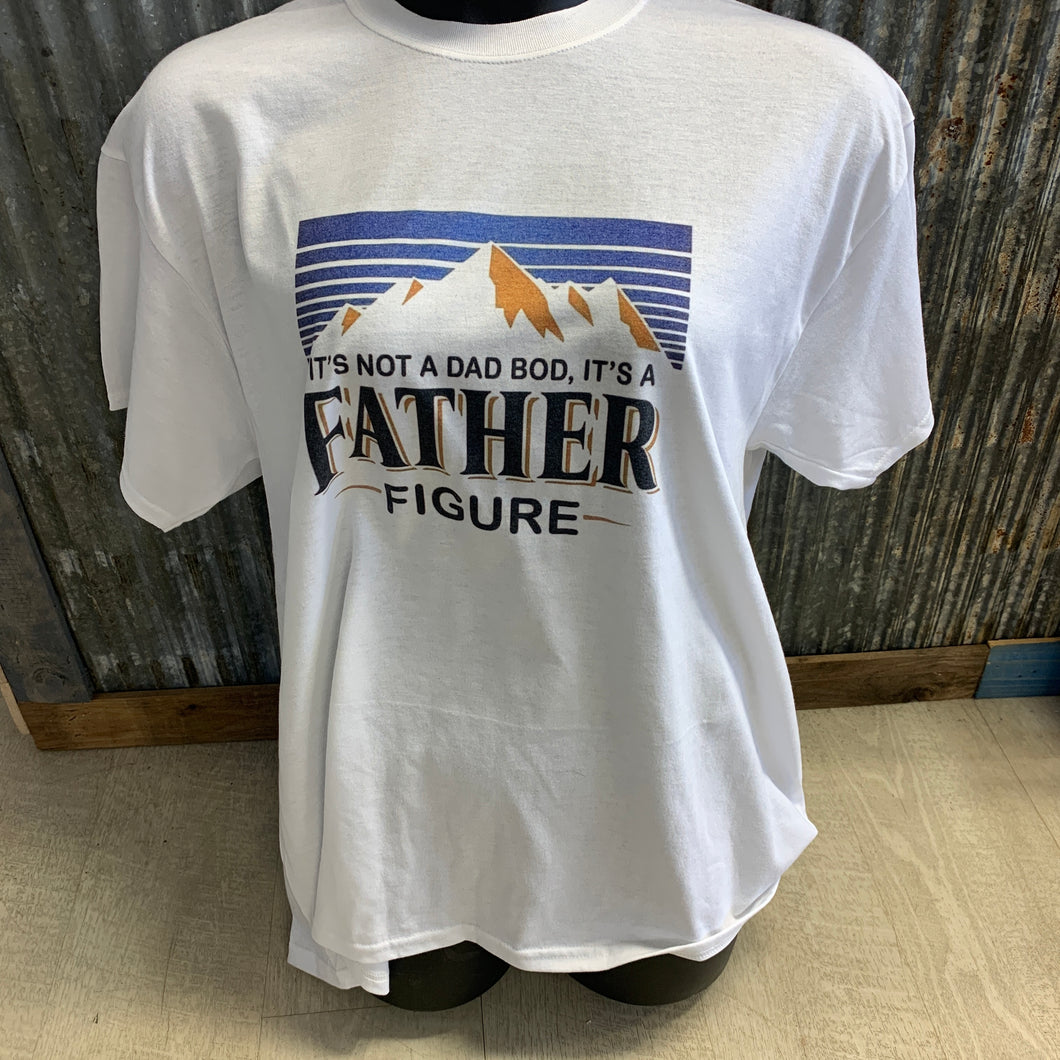 It’s not a dad bod it’s a father figure bleach t-shirt
