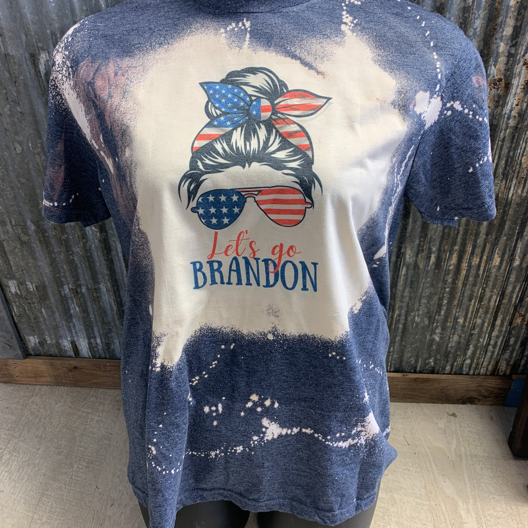 Let’s go Brandon bleach t-shirt