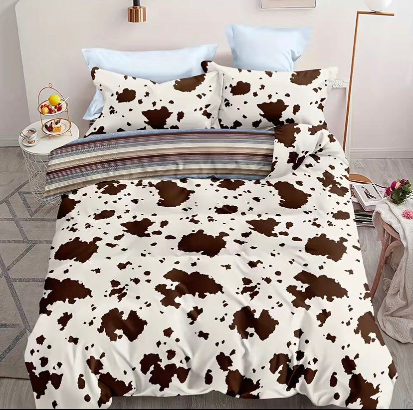 Brown cow Duval cover and pillow cases