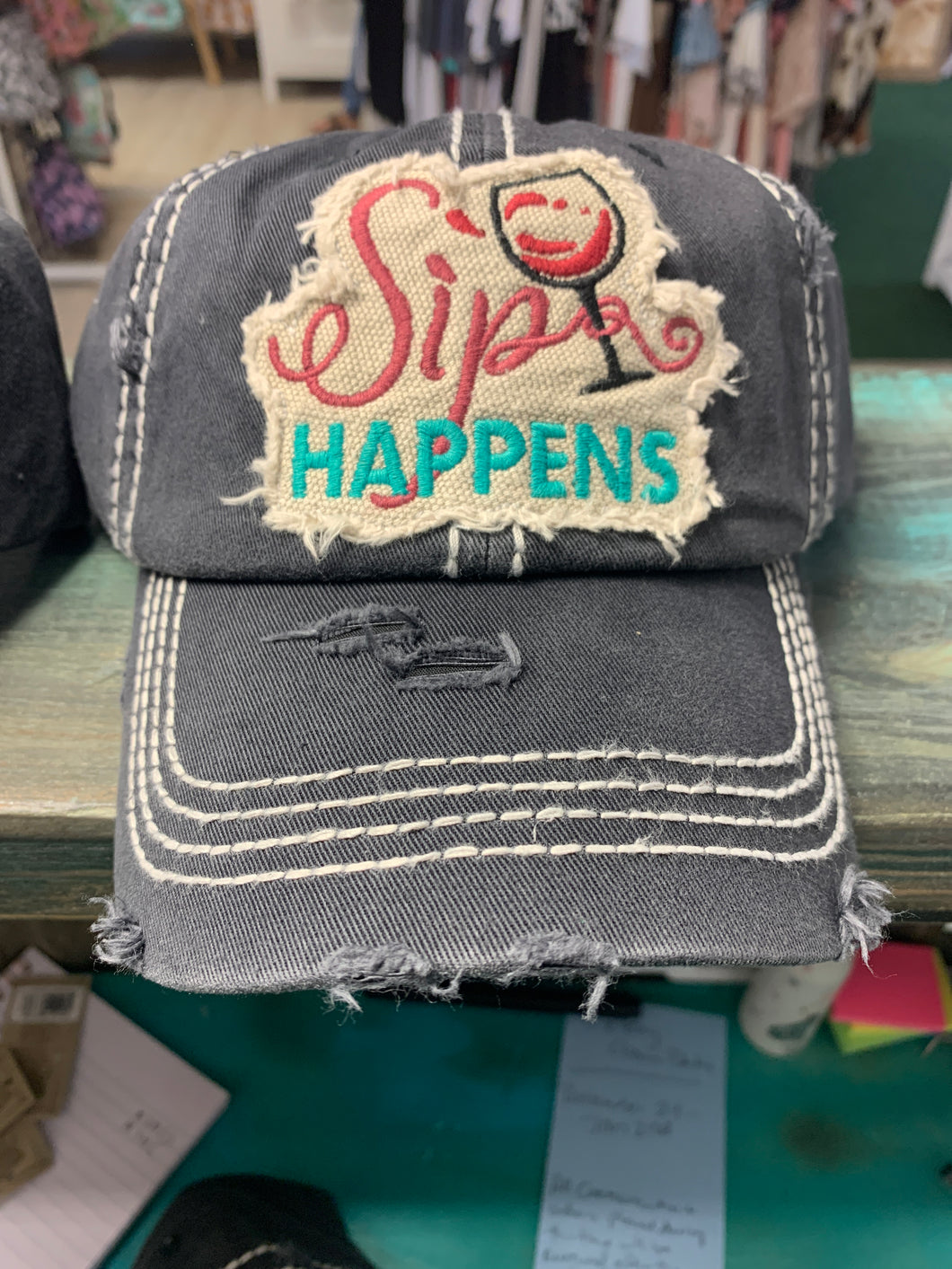 Sip happens hat