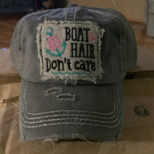 Load image into Gallery viewer, Boat hair don’t care baseball hat
