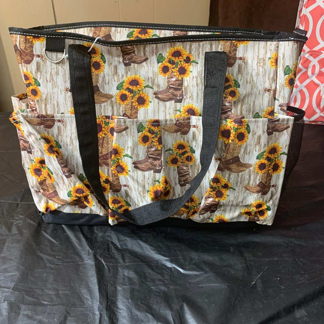 Cowboy boots and sunflower (big) bag
