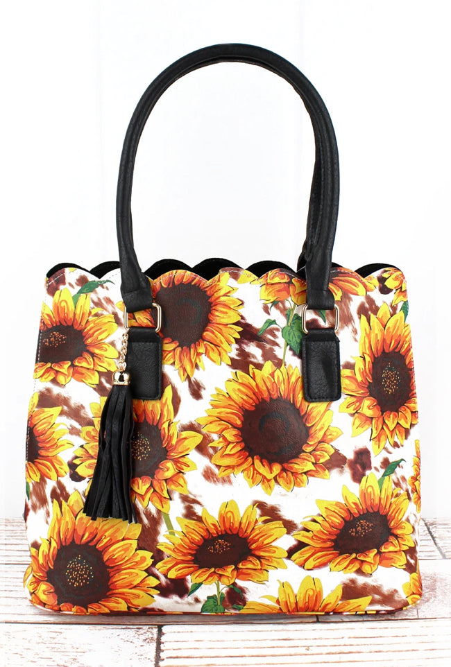 sunflower (white) purse
