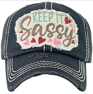 keep it sassy baseball hat