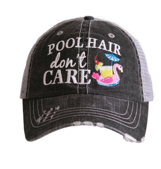 Pool hair don't care hat