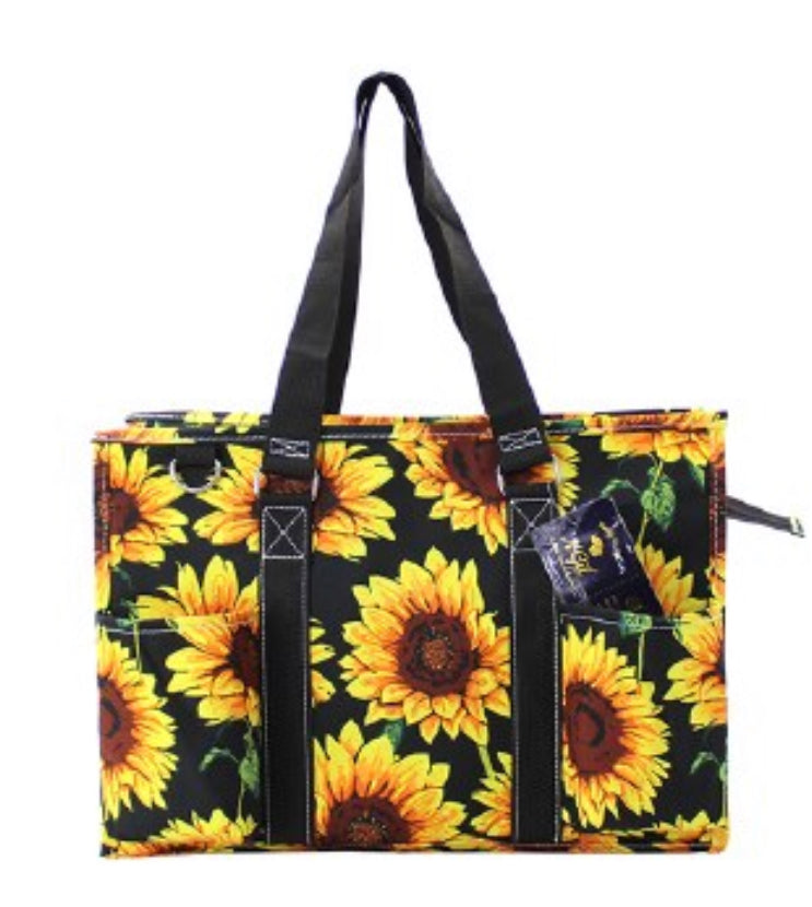 Black sunflower (medium)bag