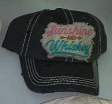 Sunshine and whiskey baseball hat