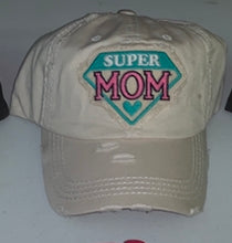 Load image into Gallery viewer, Super Mom baseball hat
