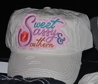 SWEET SOUTHERN AND SASSY  baseball hat