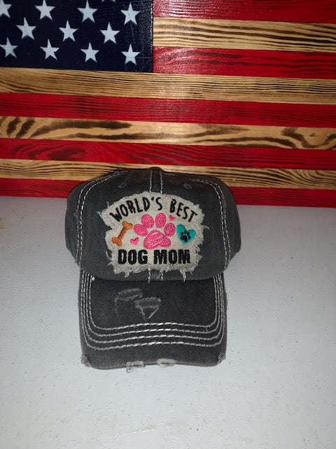 Worlds Best Dog Mom baseball hat